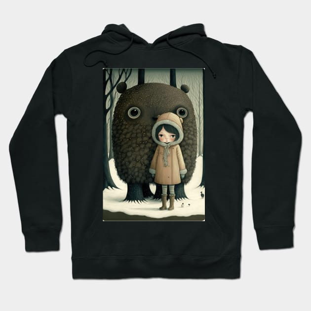 Friendly creature Hoodie by Bcraftery